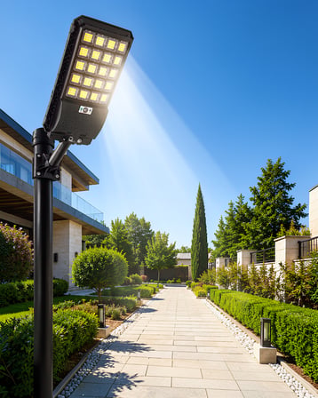 Solar LED bahçe lambası 3 modlu uzaktan kumandalı UCZZW7207SOLARLAMBA-4