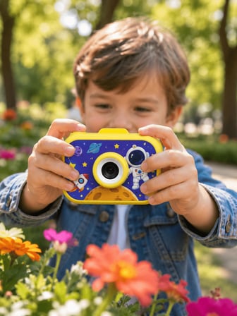 Çocuk Dijital Fotoğraf Makinesi Type-C Şarjlı 2.0 İnç TFT Renkli Ekran