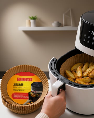 Airfryer Pişirme Kağıdı 100 Lü Yağ Geçirmez Yapışmaz