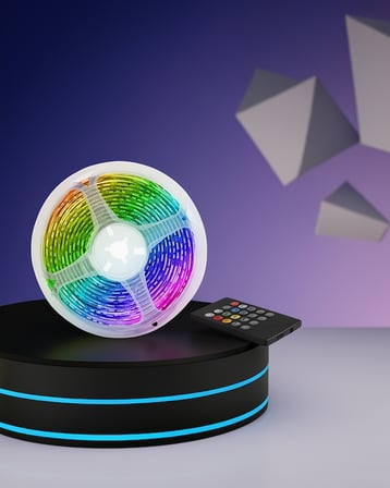 10 metre renkli RGB şerit led kumandalı