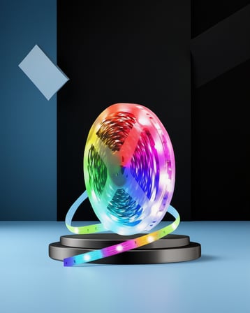 RGB Şerit LED 10 Metre Kumandalı Kontrol