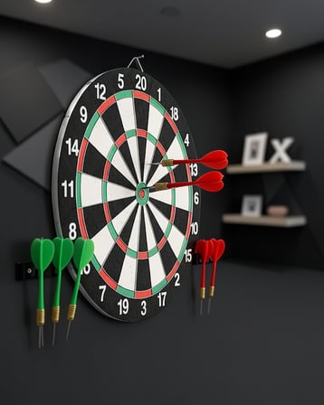12 İnç Dayanıklı Ahşap Dart Tahtası