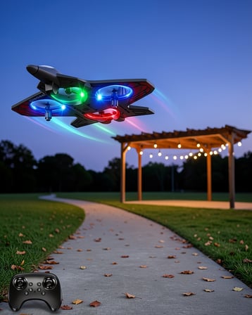 Uzaktan Kumandalı LED Işıklı Drone 360 Derece Dönüş