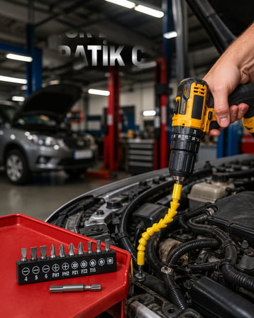 12 Parça Vidalama Uç Seti Akrobat Tasarım Dayanıklı Metal