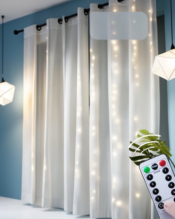 Perde Tipi Günışığı Peri Led Işık Uzaktan Kumandalı
