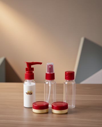 5'li Şeffaf Seyahat Kozmetik Organizatörü 30 ml