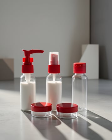 5 Parça Seyahat Dolum Şişesi Seti 30 ml Hafif Tasarım