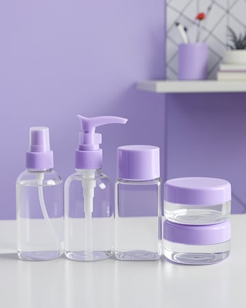 5'li Şeffaf Kozmetik Şişe Seti 30 ml