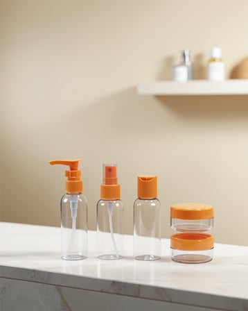 30 ml 5'li Seyahat Şişesi Seti Çantalı