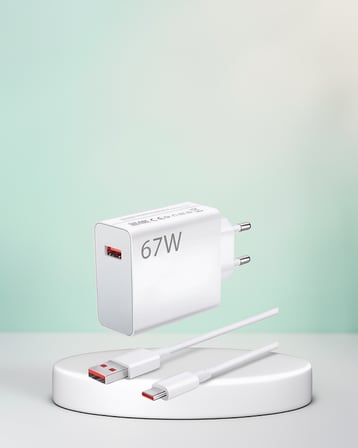 67 Watt Çift Turbo Şarj Adaptörü Type-C