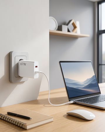 67 Watt Turbo Şarj Cihazı Type-C Lightning Uyumlu