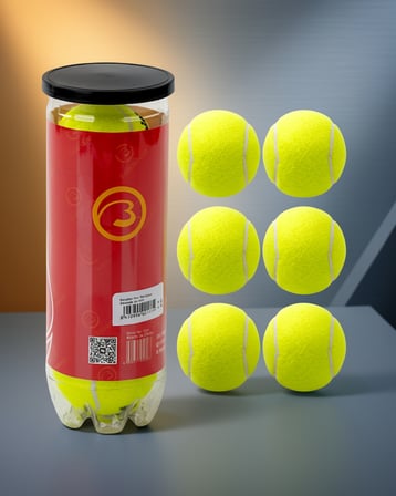 Tenis Topu 6'lı Set Dayanıklı ve Dengeli Zıplama