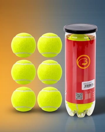 6'lı Tenis Topu Seti Dengeli Zıplama Performansı