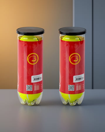 6'lı Tenis Topu Seti Dayanıklı Yüksek Zıplama Performansı