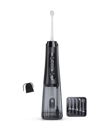 Şarjlı Ağız Duşu 20-140 PSI Ayarlanabilir Basınç 5 Başlıklı Temizlik