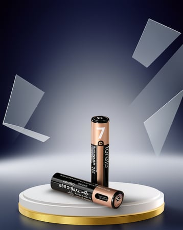 USB Şarjlı AAA Pil – Kompakt Tasarım, 1.5V Sabit Çıkış