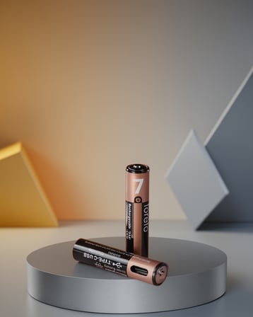 USB Type-C Şarjlı AAA Lityum Pil 1.5V Sabit Voltaj 1000+ Şarj Döngüsü