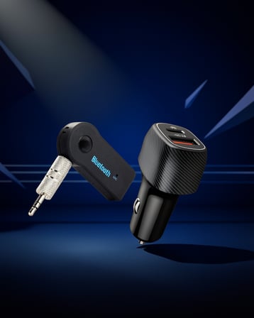 Bluetooth AUX Çevirici + Type-C PD Şarj Seti