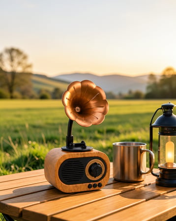 Mini Retro Radyo Bluetooth Hoparlör 5W USB SD AUX Destekli