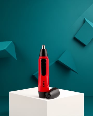 Kulak Burun Tüy Temizleme Cihazı Ergonomik Kırmızı Pilli