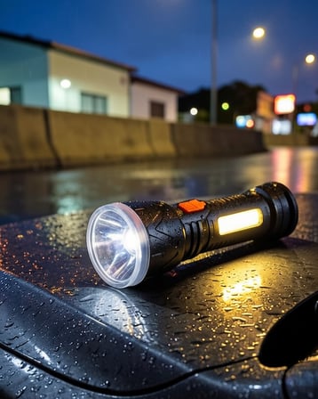 Uzun Menzilli 9 LED Şarjlı Aydınlatma 4 Mod
