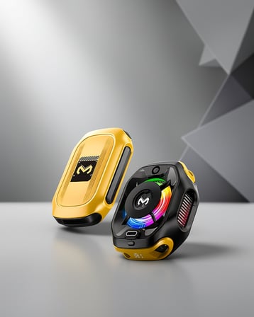 RGB Işıklı Girdap Fanlı Mobil Soğutucu Type-C Girişli