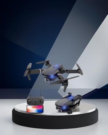 2.4G 4K Katlanabilir Drone 100 Metre Uçuş Mesafesi