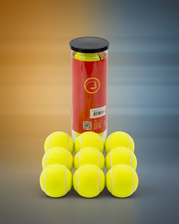 9'lu Dayanıklı Tenis Topu Set Dengeli Zıplama