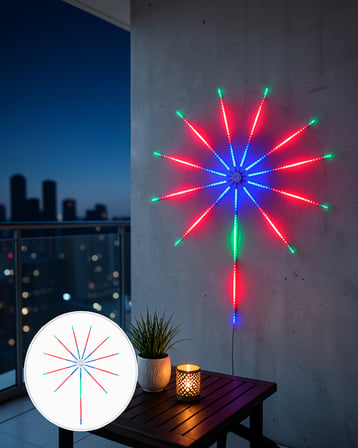 Uygulama Destekli RGB LED Duvar Aydınlatması UCZZZDP226IŞIK-9-1