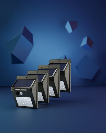 Güneş Enerjili Duvar Lambası PIR Sensörlü IP65 Su Geçirmez