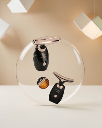 Taşınabilir Cilt Masaj Aleti 0.6 W Ergonomik Yunus Sırtı Tasarımı