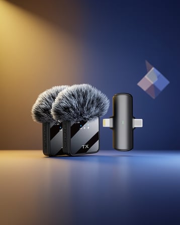 Kablosuz Yaka Mikrofon Seti F15
