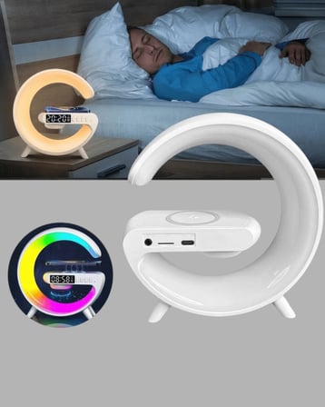 Bluetooth Hoparlörlü RGB Atmosfer Lambası Kablosuz Şarjlı