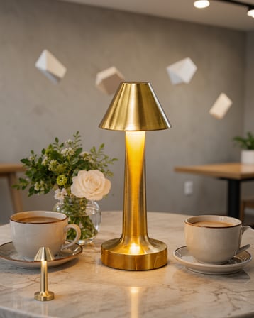 Şarjlı LED Masa Lambası 3 Işık Modu Metal Gövde