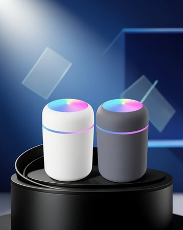 Mini LED Işıklı Aromaterapi Buhardanlık 3 Renk Seçeneği
