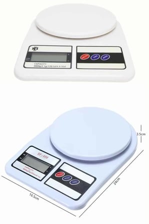 Dijital Mutfak Terazisi 10 Kg Kapasiteli LCD Ekran