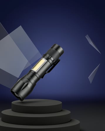 El Feneri 2500 Lümen USB Şarjlı Uzun Menzilli