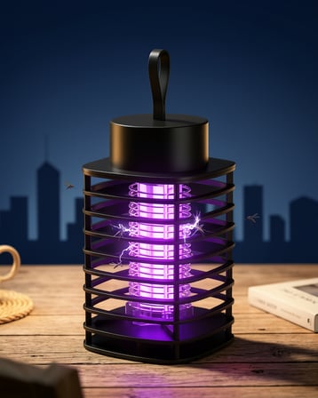 Akıllı Sivrisinek Öldürücü Lamba UV Işık ve Elektrik Çarpma