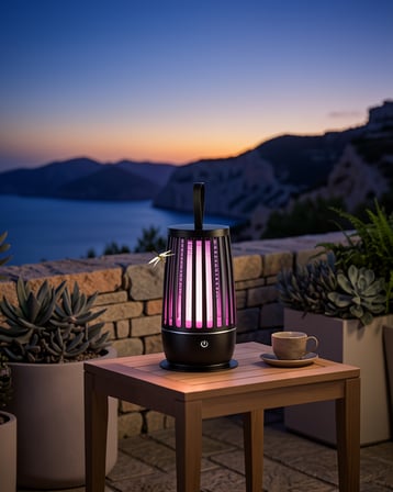 Elektrikli Böcek Öldürücü Lamba UV Mor Işık Gece Lambası Sessiz Çalışma