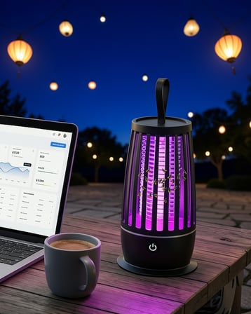 Elektrikli Böcek Öldürücü UV Işık Sessiz Gece Lambası