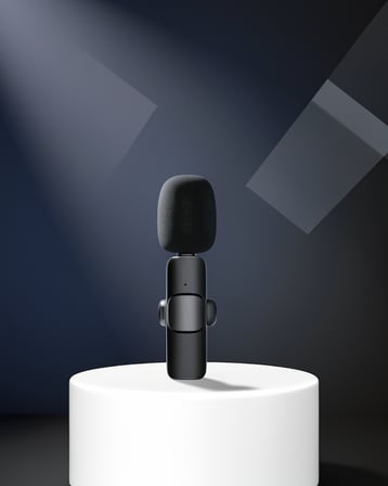 Kablosuz Yaka Mikrofonu 2'li Lightning Girişli