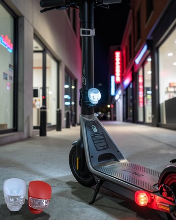 Bisiklet Emniyet Lambası 2li Set Güçlü LED Çakar Işık
