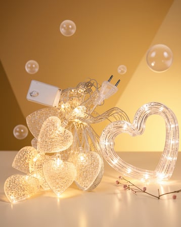 LED Kalp Neon Lamba Dekoratif Gece Işığı