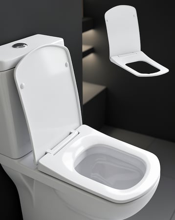Universal Yavaş Kapanan Klozet Kapağı Kolay Kurulum
