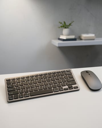 Kablosuz Bluetooth Klavye Mouse Seti Kompakt 2.4G Uyumlu