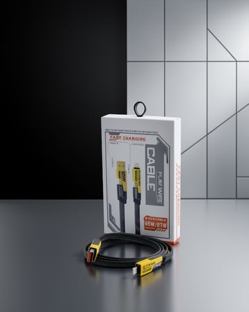 4'ü 1 Arada USB Şarj Kablosu 1.2m 65W