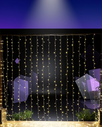 4 metre şelale led ışık perde yılbaşı dekor