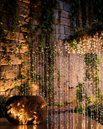 4 metre sarkıt LED şelale ışık sarı