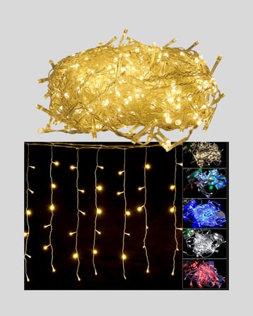 4 metre sarkıt LED şelale ışık sarı
