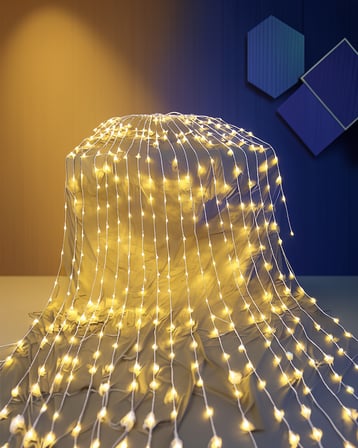 4 metre şelale LED yılbaşı perdesi ışık